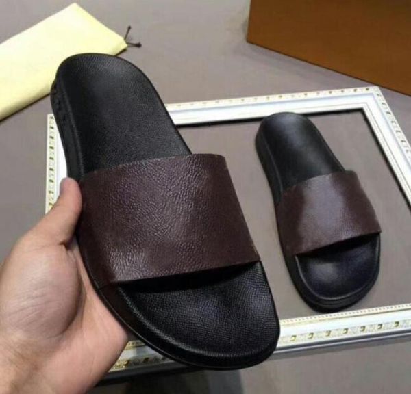 

2021 men sandal slippers women designer shoes luxury slide summer fashion wide flat slippery thick sandals slipper flip flops, Black