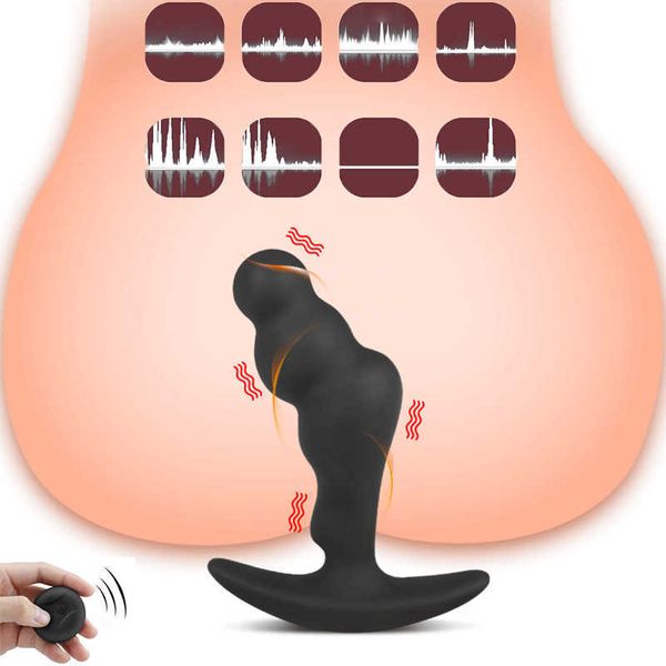 Itens de massagem vibrando bunda plugue brinquedos sexuais para mulheres macho massageador de próstata controle remoto sem fio buttplug buttplug vibrador bens íntimos