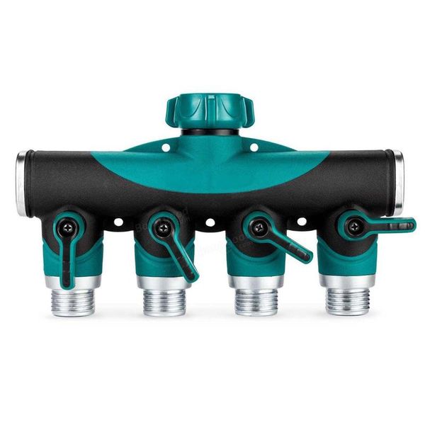 

watering equipments garden hoses pipes splitters plastic drip 3/4'' irrigation water hose connector agricultural 4 way tap connect