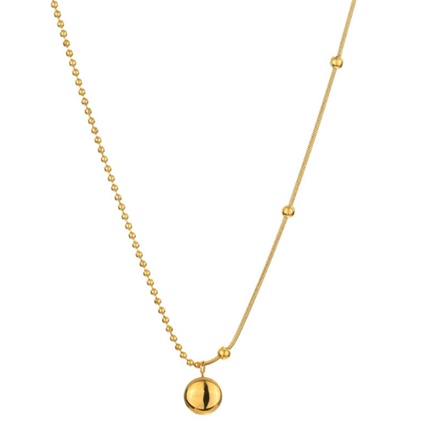 

pendant necklaces lucky little bean clavicle chain fashion temperament stainless steel splicing women's, Silver