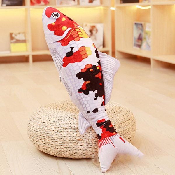 

cat toys design creative small fish shape decorative cushion throw pillow decor gift 1pc