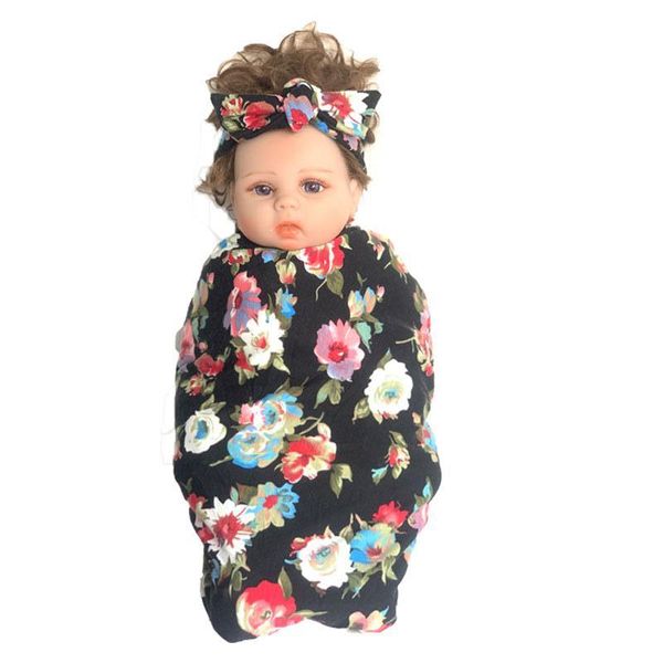 

scarves & wraps born pography prop baby sleep sack infant boys girls sleeping swaddle wrap +headband 2pcs, Red;brown
