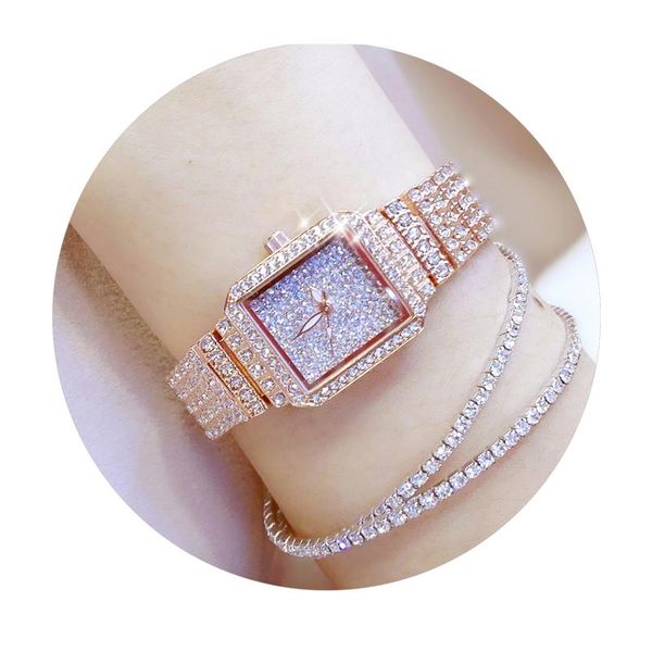 

wristwatches 2021 student sports watch concept creative steel mesh belt ladies bracelet full diamond quartz watc, Slivery;brown