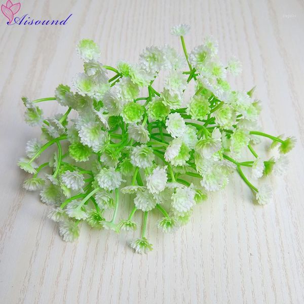 Ghirlande di fiori decorativi 20 pezzi di fiori artificiali Babysbreath Accessori per ghirlande di corpetto fai da te Forniture fatte a mano