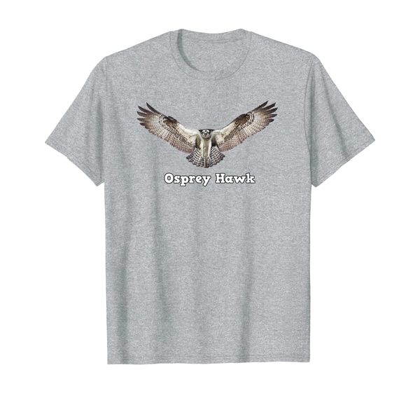 

osprey hawk - birds of prey t-shirt, White;black