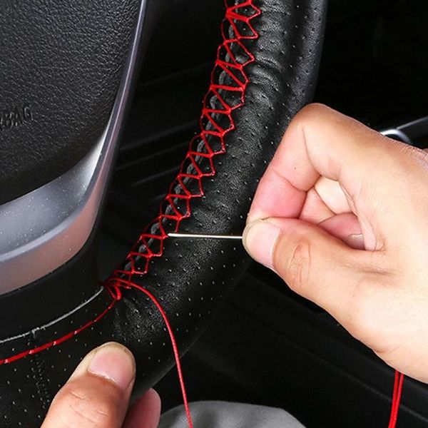 

steering wheel covers universal car cover anti-slip leather sleeve auto steering- car-styling accessories