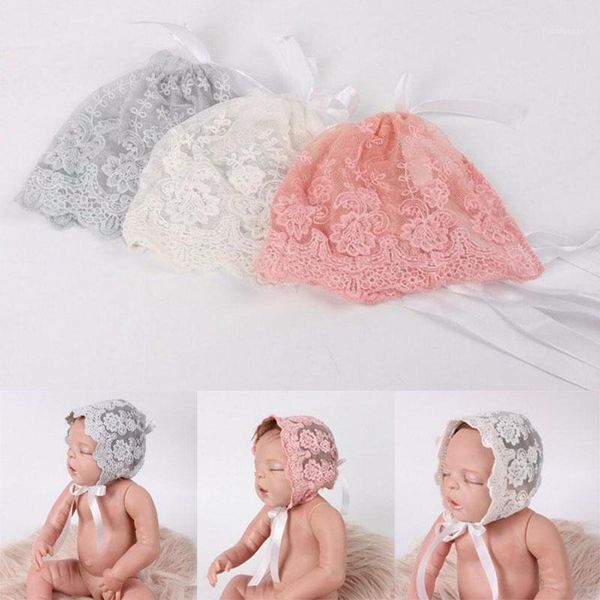 

caps & hats cute infant born baby boys girls floral lace pography prop cap beanie accessories costume1, Yellow