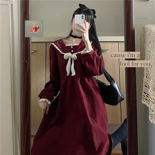 

spring japanese lolita dress women elegant sweet patchwork party dress female french high street kawaii korean dress women 2021, White;black