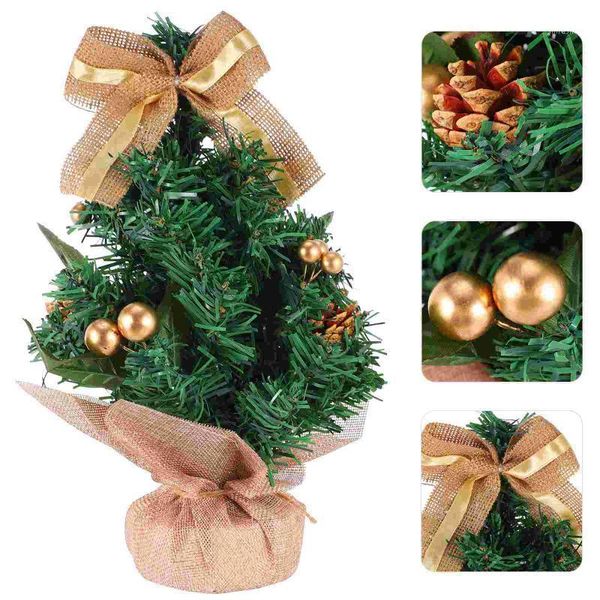 

christmas decorations party deskdecorative tree small ornament xmas accessory