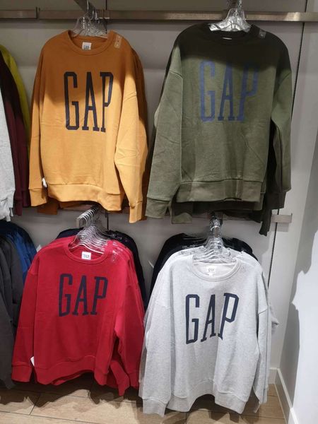 

brand hoodie gap men's and women's same couple carbon fleece sweater 2021 autumn winter new 619782, Black