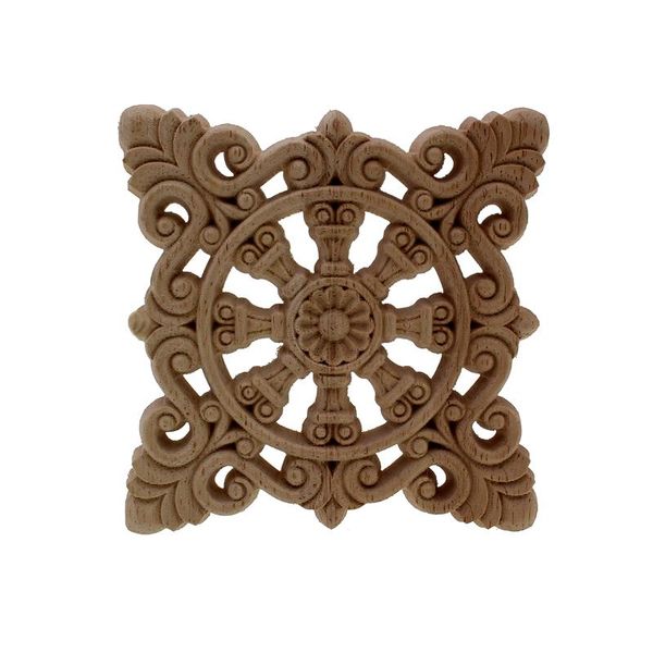 

decorative objects & figurines runbazef solid wood applique carved floral long flower furniture accessories vintage home decor decoration ma