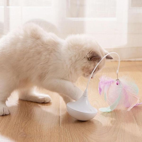 

cat toys play pet toy feather stick feathers kitten tease supplies automatic u4d4