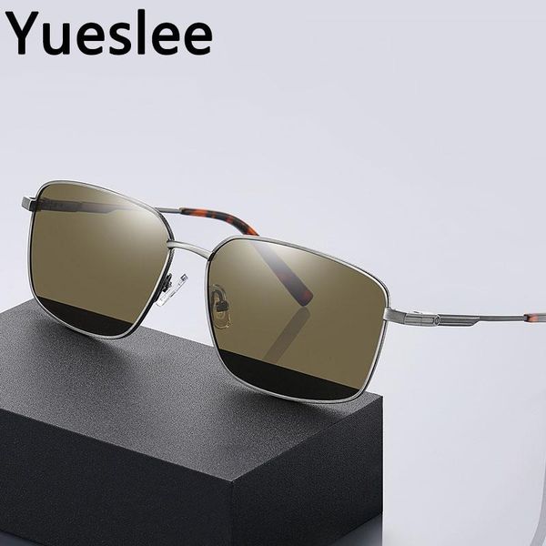 

sunglasses 49989 polarized metal luxury men women fashion shades uv400 vintage glasses, White;black