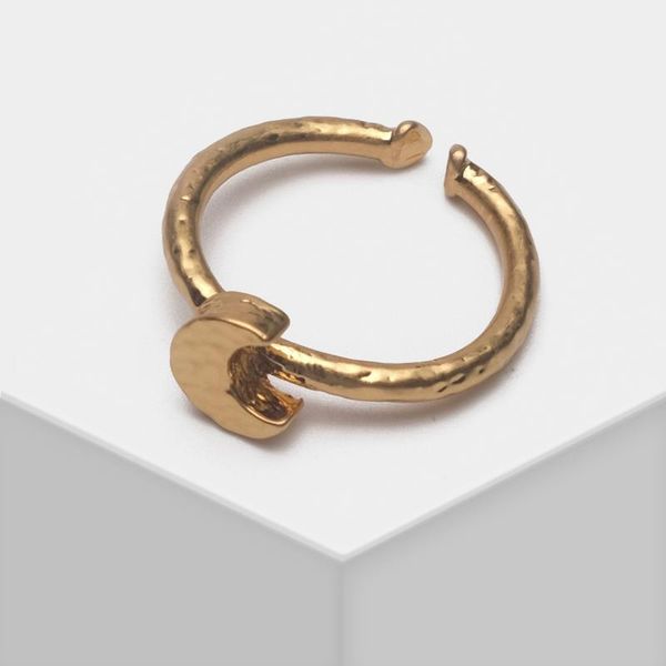 

cluster rings amorita boutique simple design moon ring, Golden;silver