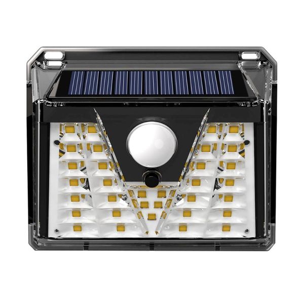 

led solar wall light outdoor four-mode motion sensor waterproof wall light garden decoration emergency garage fence