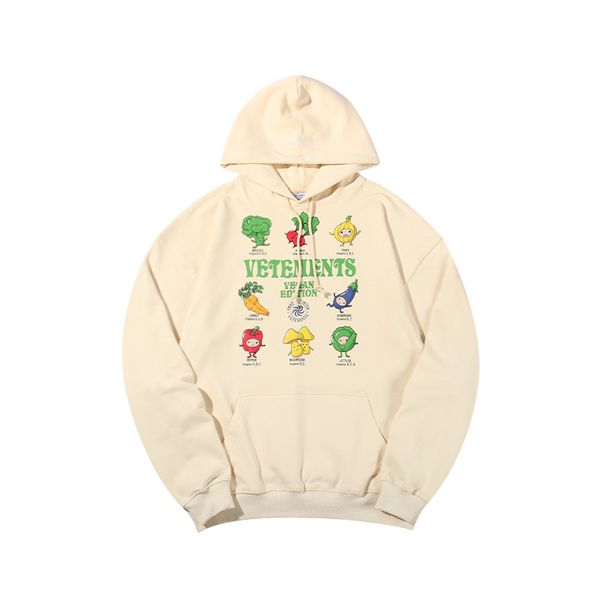 

2021s high street vetements mens womens designers hoodies fashion men hoodie autumn winter long sleeve hooded pullover clothes sweatshirts, Black