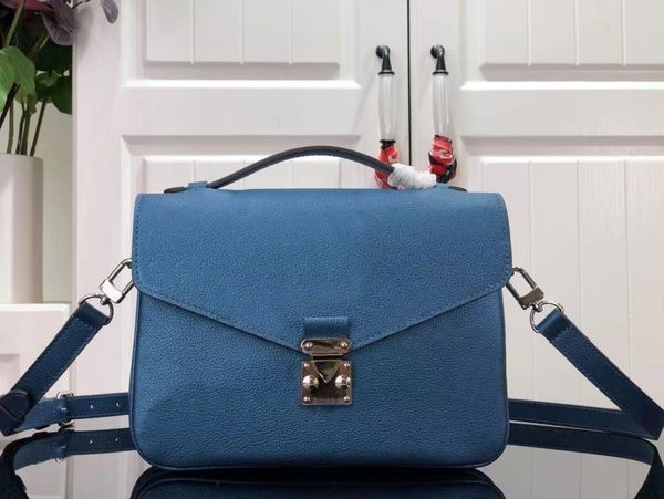 

women bag genuine leather pochette metis shoulder bags elegant crossbody shopping tote serial code m59211 festive navy blue shimmering handb