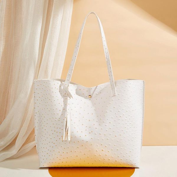 

waist bags leather casual tote bag vintage women luxury handbags for 2021 designer tassel shoulder big shopper