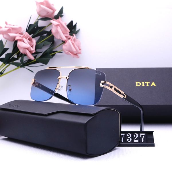 

2022 dita luxury fashion designers large metal sun glasses for men women glass lenses uv protection sunglasses, White;black