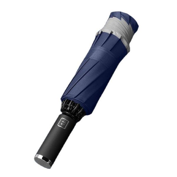 

umbrellas automatic anti uv umbrella reverse folding business parapluie with reflective strips rain for men women