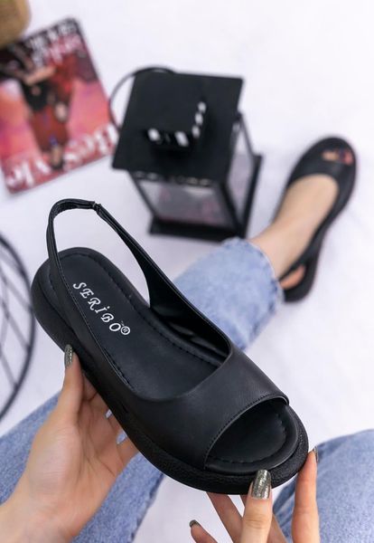 

sandals babt black skin