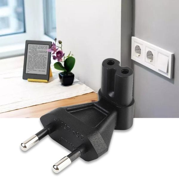 

smart power plugs c5ab eu 2-pin cable plug to iec c7 socket adapter converter right angle