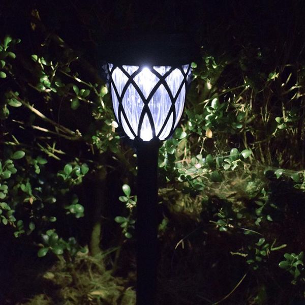 

6pcs solar waterproof garden light ip65 led inserting lamp 42cm tall ground plug outdoor decor for lawn p7ding