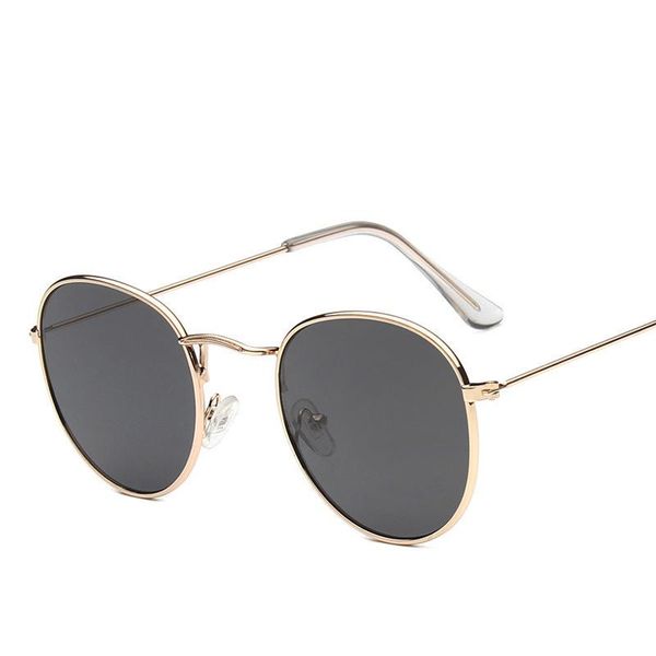

sunglasses trends metal round frame ladies eyeglasses colorful reflective glasses mirror shades for women, White;black
