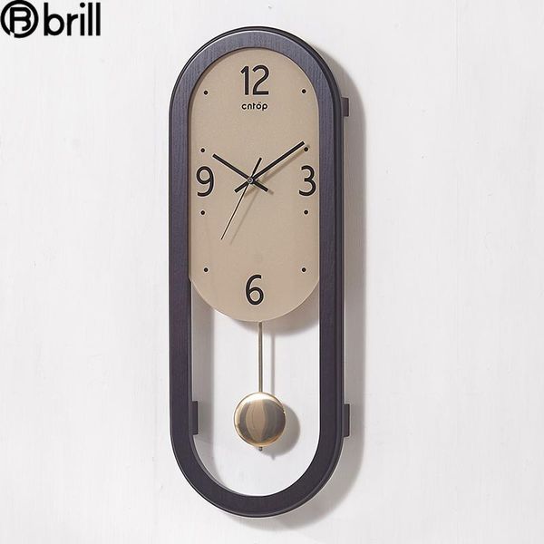 

3d creative wall clock modern design pendulum clock silent living room bedroom wall watches home decor pendule horloge murale 50