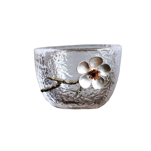 

cups & saucers japanese glass cup hammer small tea tin high temperature single main personal set wy619