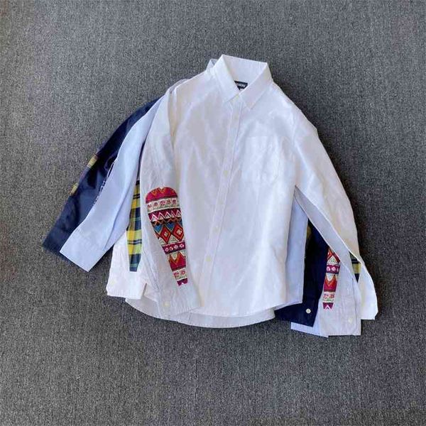 

don't miss 120 oxford cotton men's casual long sleeve autumn shirt, White;black