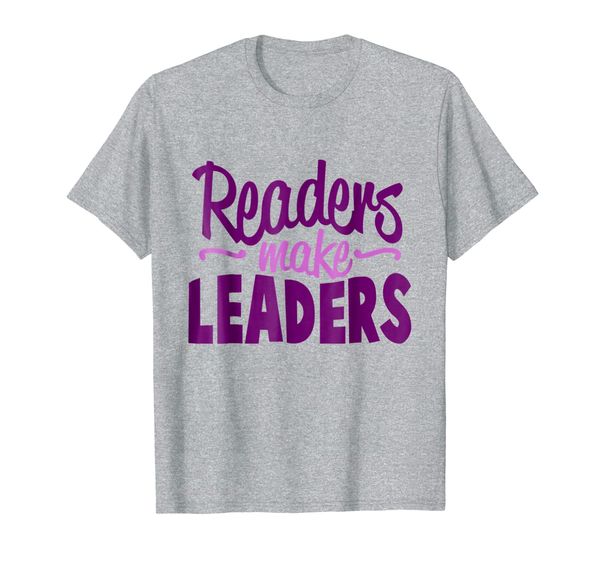 

readers make leaders t-shirt, White;black