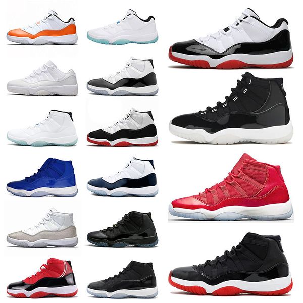 

jumpman 11 basketball shoes mens womens concord bred 25th anniversary space jam cap and gown gamma blue men sneakers trainers