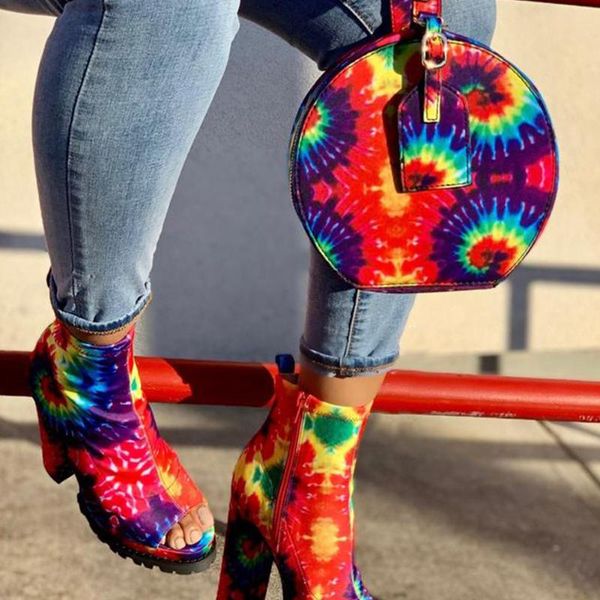

evening bags 2021 dropship sale leisure party snake multi tie-dye unique handbags female lady women casual circular bag purse package