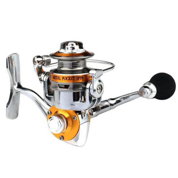 

xiaoxuners baitcasting reels full metal mini spinning fishing reel ultra light high strength tackles freshwater ice 5.0:1 8 lb
