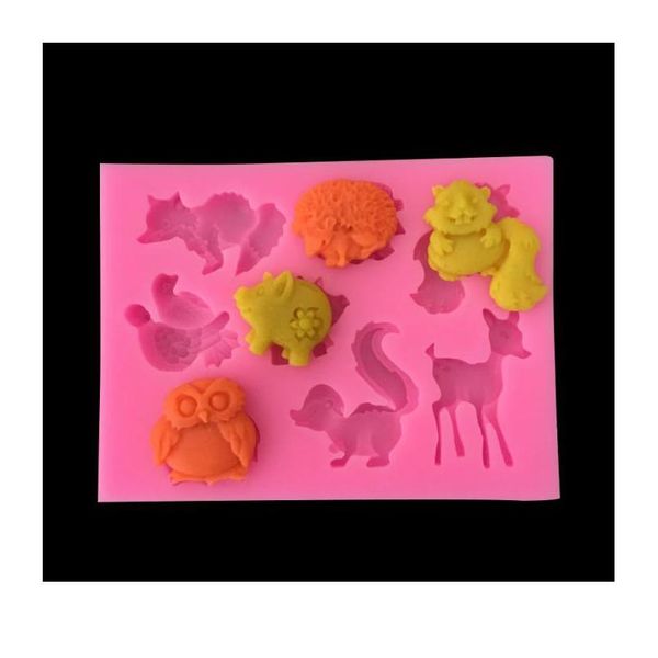 

diy cake making mold sile cartoon animal shape cake foudant moulds baking supplies j2y qyllxm