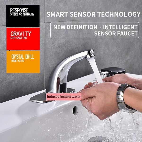 

bathroom shower sets automatic sink mixers sensor tap hands infrared water touchless cold inductive electric basin faucet