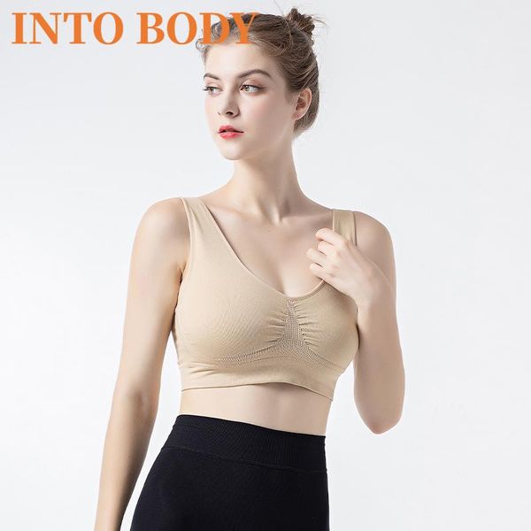 

bras ladies gathered underwear no sponge steel ring running sports yoga breathable bra comfortable fitness vest, Red;black