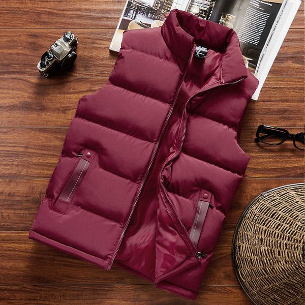 

young down cotton warm vest in spring autumn and winter men's coat, Black;white