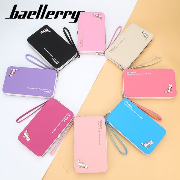 

womens wallet fashion multifunctional mobile phone bag high heels woman money bag coin purse ladies handbag carteira feminina, Red;black