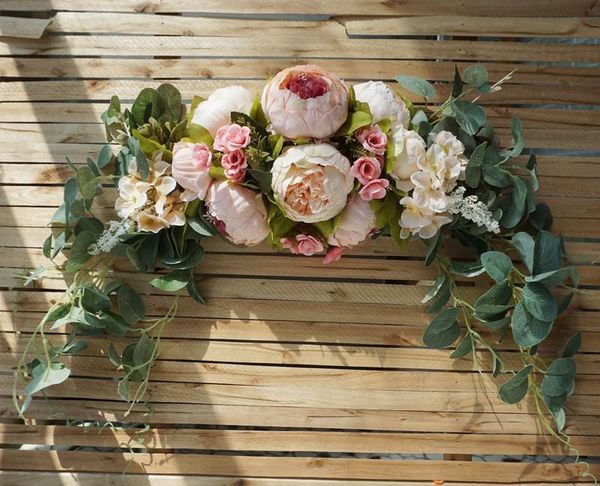 

decorative flowers & wreaths european style simulation flower door hanging ornaments wedding christmas garland lintel vines