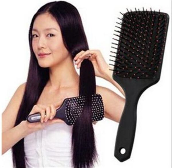 

hair care styling tools professional healthy paddle cushion hair loss massage hairbrush comb scalp, Silver