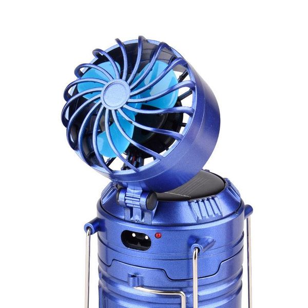 

led solar outdoor camping fishing tent lamp portable light lantern torch with fan foldaway handles tb sale