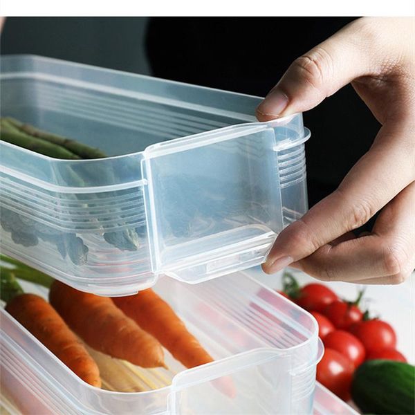 

storage bottles & jars multi-layer kitchen food containers organizer plastic transparent refrigerator fridge cabinet er desk