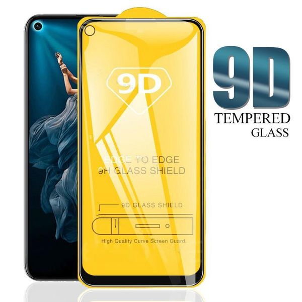 

2pcs 9d full cover tempered glass for huawei nova 7i 7 pro 6 se 5g 4g y6s y9s y7p y6 2021 protective glass film