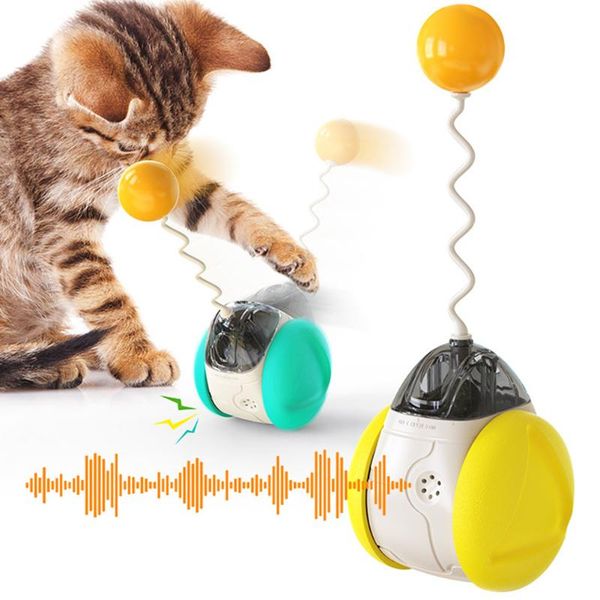 

cat toys toy tumbler swing for kitten interactive balance body chasing sound ball pets products supplies