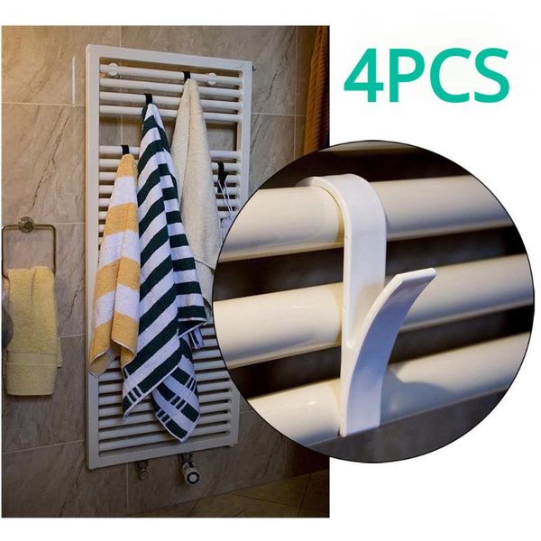 

hangers & racks 4pcs hanger for heated towel radiator rail bath hook holder clothes percha plegable scarf
