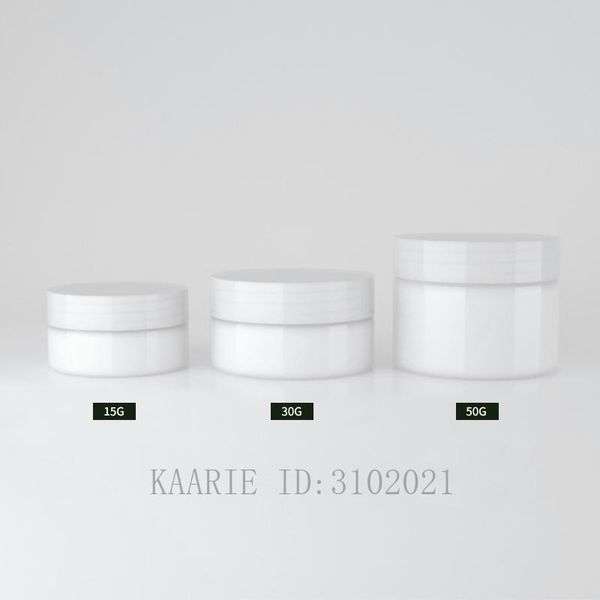 

storage bottles & jars 10/20/30pcs/lot 15g30g50g empty pp white cream jar, diy travel cosmetics refillable case,portable container shell pac