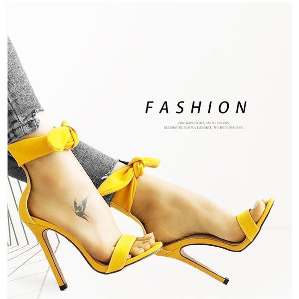 

sandals [fvfv] 2021 spring summer fashion big bow pointed toe high heels shoes woman ladies wedding party dress, Black