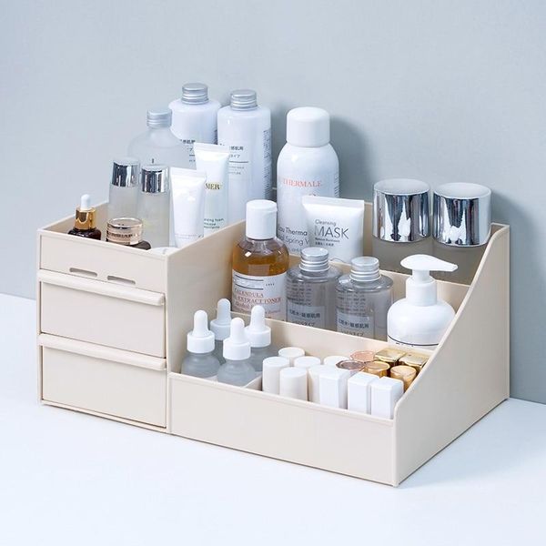 

storage boxes & bins large capacity cosmetic box makeup drawer organizer jewelry nail polish container office sundries